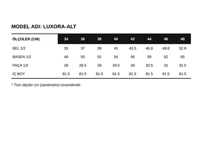 LUXORA Desenli Blazer Bol Paça Kiremit Kadın Takım