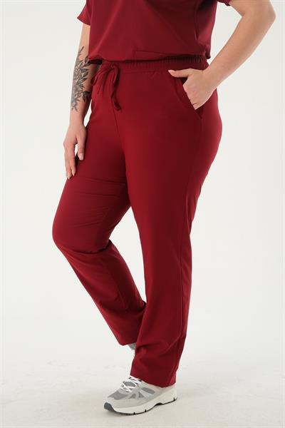 Premium MANDY Cerrahi Pantolon - Bordo