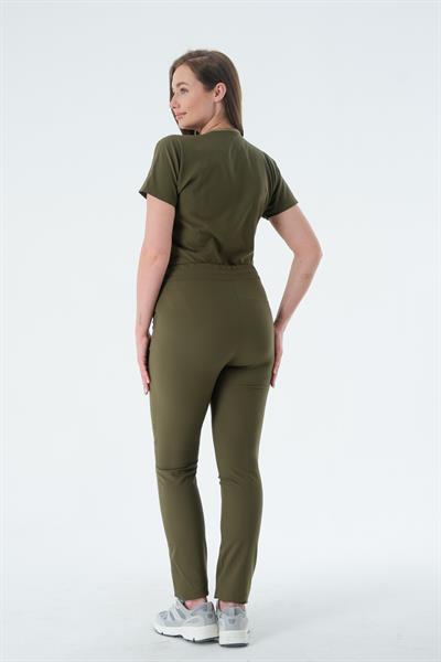 Premium MANDY Cerrahi Pantolon - Haki Yeşil