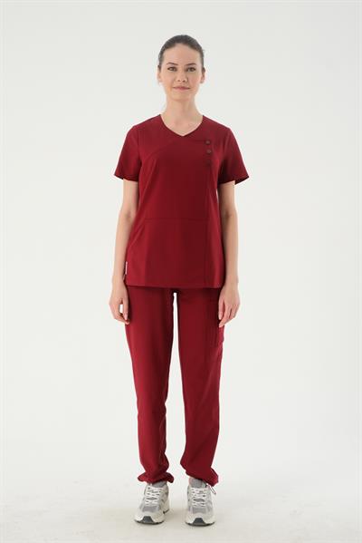Premium MERRY Cerrahi Üst - Bordo