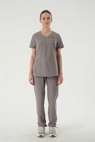 Premium MERRY Cerrahi Üst - Gri