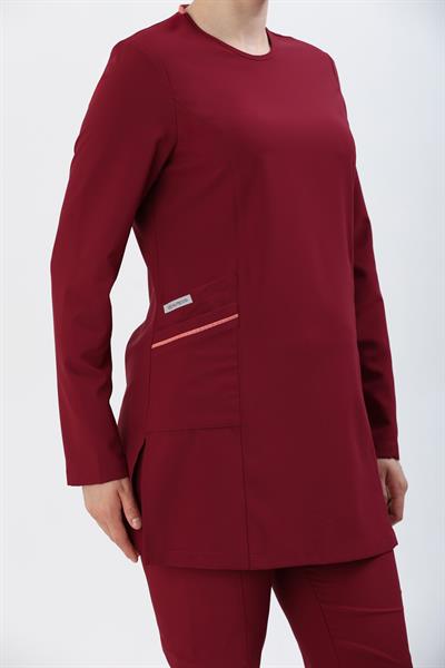 Premium MİRA Cerrahi Tesettür Üst - Bordo