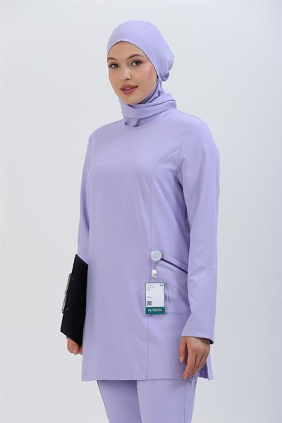 Premium MİRA Cerrahi Tesettür Üst - Lila