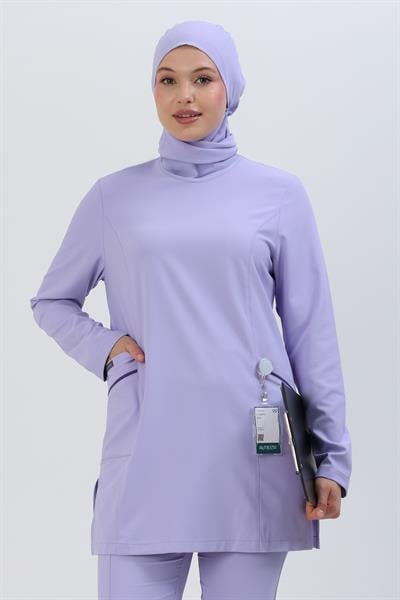 Premium MİRA Cerrahi Tesettür Üst - Lila