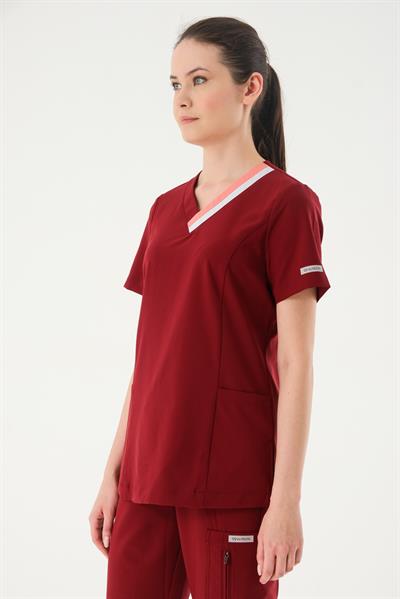 Premium MOON-BIANCA ONE Kadın Cerrahi Takım - Bordo
