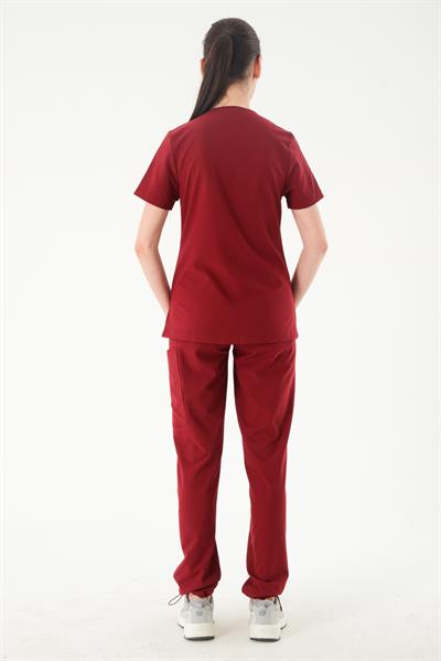 Premium MOON-BIANCA ONE Kadın Cerrahi Takım - Bordo