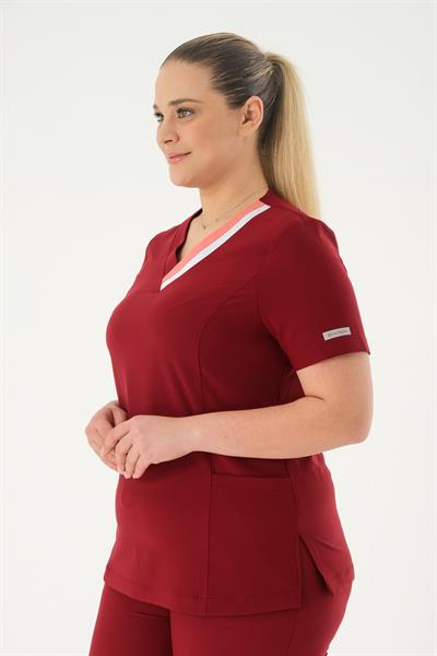 Premium MOON Cerrahi Üst - Bordo