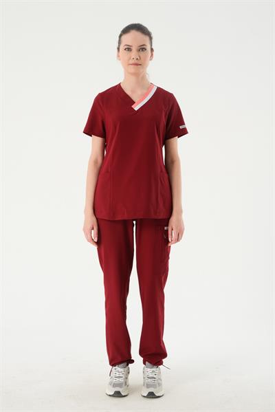 Premium MOON Cerrahi Üst - Bordo