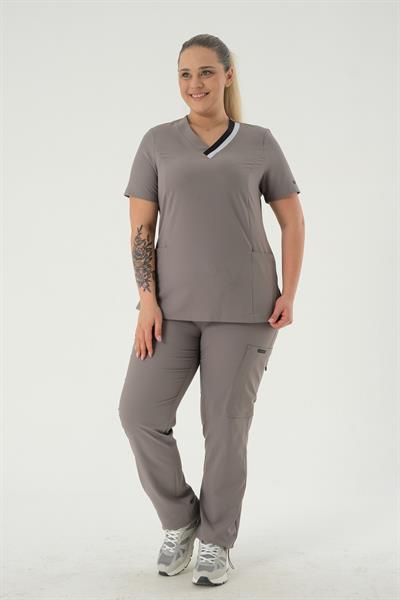 Premium MOON Cerrahi Üst - Gri