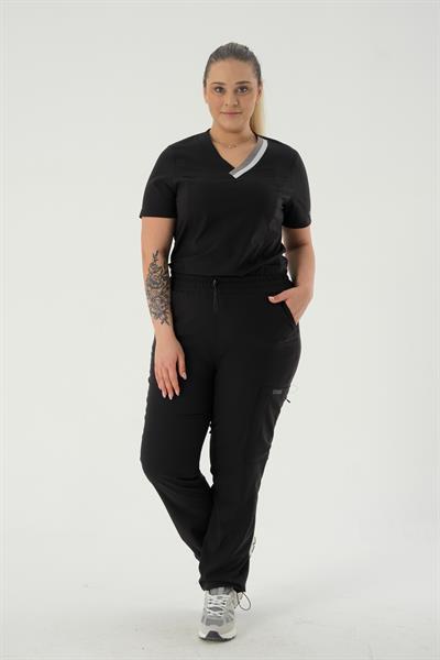 Premium MOON Cerrahi Üst - Siyah