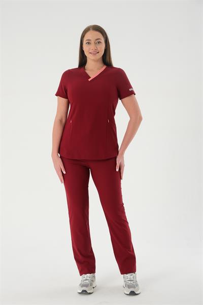Premium NICOLA MED Cerrahi Üst - Bordo