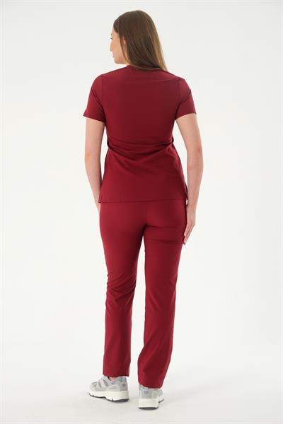 Premium NICOLA MED-MOON 912 Kadın Cerrahi Takım - Bordo