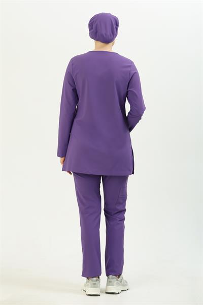 Premium PERLA 926 Cerrahi Tesettür Üst - Mor