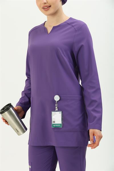 Premium PERLA 926 Cerrahi Tesettür Üst - Mor