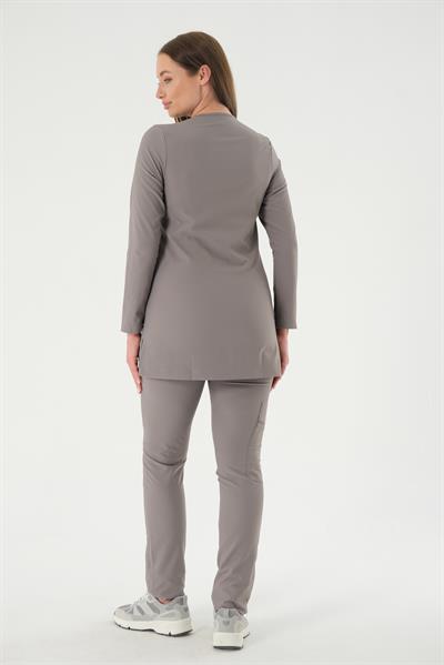 Premium PERLA 926 Cerrahi Tesettür Üst - Gri