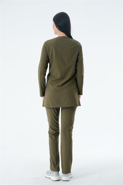 Premium PERLA 926 Cerrahi Tesettür Üst - Haki