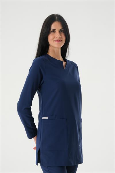 Premium PERLA 926 Cerrahi Tesettür Üst - Lacivert