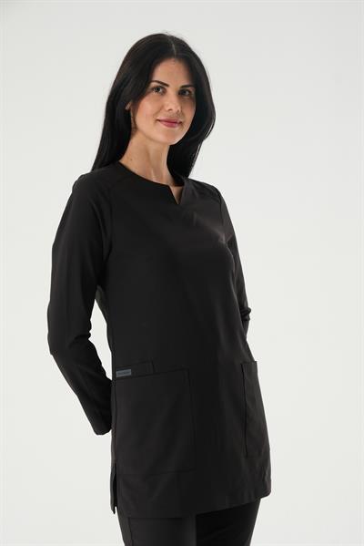 Premium PERLA926U-PERLA926A Kadın Cerrahi Takım - Siyah