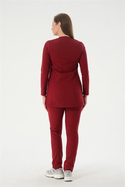 Premium PERLA926U-PERLA926A Kadın Cerrahi Takım - Bordo