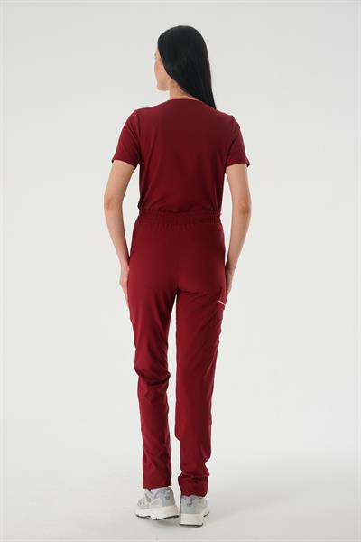 Premium POLAND 936 Cerrahi Pantolon - Bordo