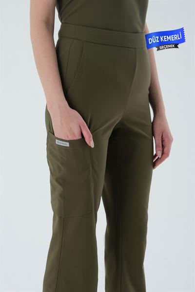 Premium AGNES Cerrahi Pantolon - Haki Yeşil