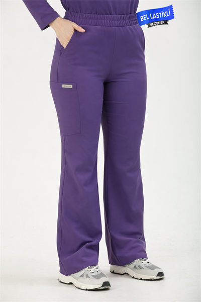Premium LİANA Cerrahi Pantolon - Mor