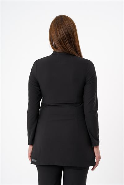 Premium PUCCA Hamile Cerrahi Üst Uzun Kol - Siyah