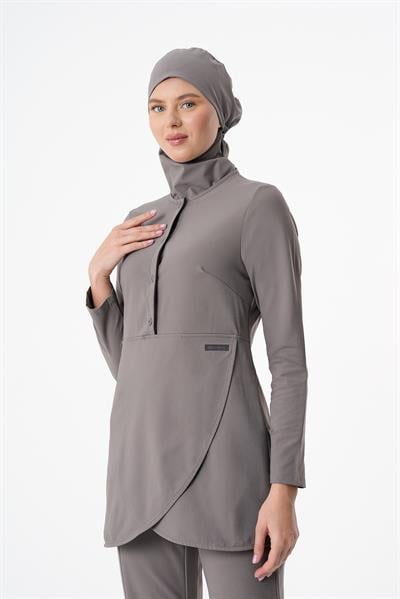 Premium SENNA Cerrahi Tesettür Üst - Gri