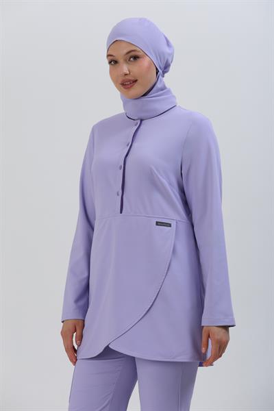 Premium SENNA Cerrahi Tesettür Üst - Lila