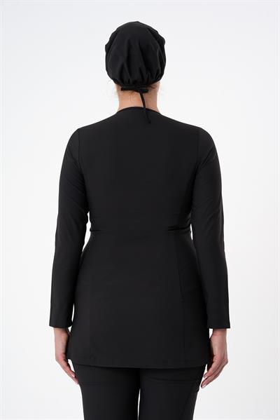 Premium SENNA Cerrahi Tesettür Üst - Siyah