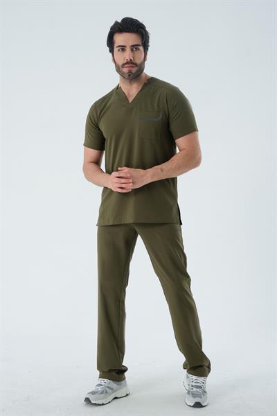 Premium THOMAS DG Cerrahi Pantolon - Haki Yeşil