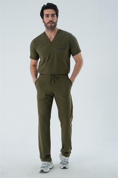Premium THOMAS DG Cerrahi Pantolon - Haki Yeşil