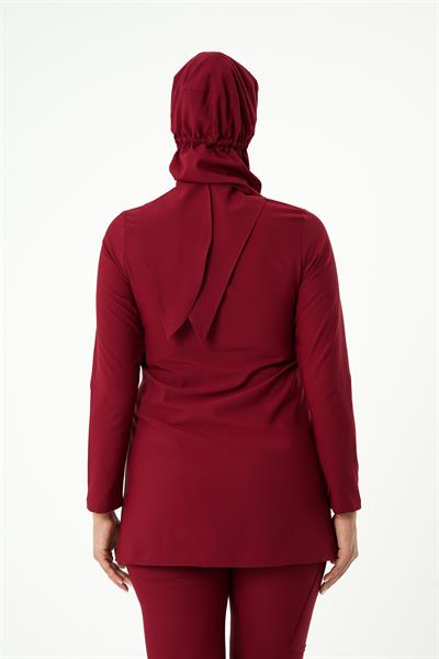 Premium WİND Cerrahi Tesettür Üst - Bordo