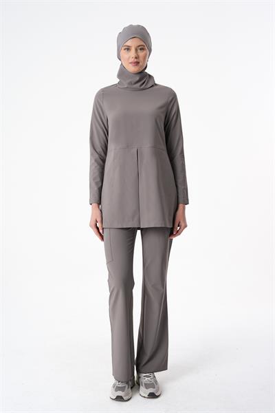 Premium WİND Cerrahi Tesettür Üst - Gri