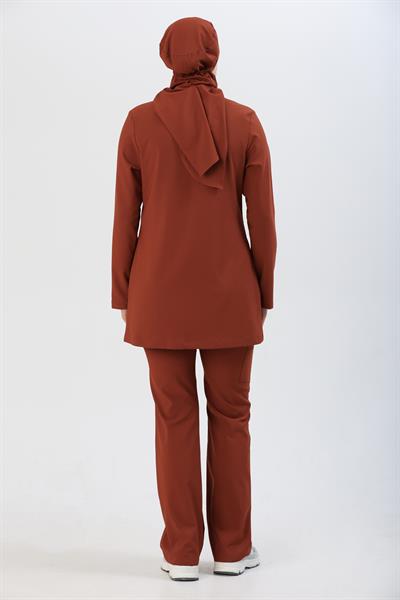 Premium WİND Cerrahi Tesettür Üst - Kiremit