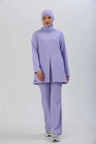 Premium WİND Cerrahi Tesettür Üst - Lila