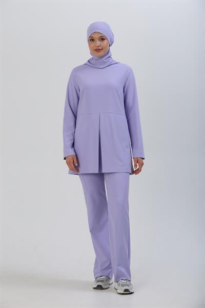 Premium WİND Cerrahi Tesettür Üst - Lila