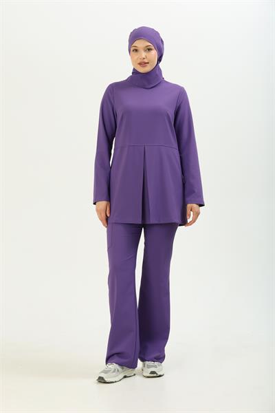 Premium WİND Cerrahi Tesettür Üst - Mor