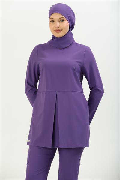 Premium WİND Cerrahi Tesettür Üst - Mor