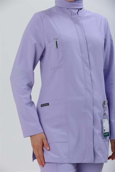 Premium ZAYAH Cerrahi Tesettür Üst - Lila