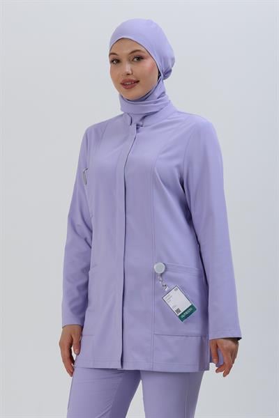 Premium ZAYAH Cerrahi Tesettür Üst - Lila