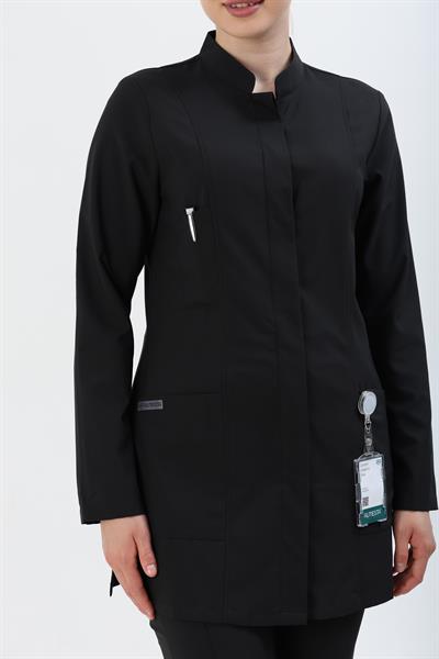 Premium ZAYAH Cerrahi Tesettür Üst - Siyah