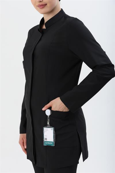 Premium ZAYAH Cerrahi Tesettür Üst - Siyah