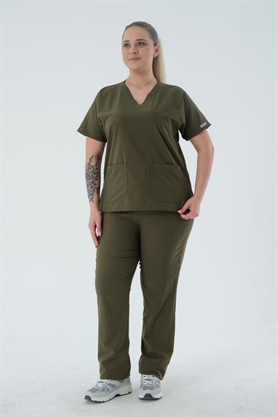 Premium ZÜRİH24 Cerrahi Üst - Haki Yeşil