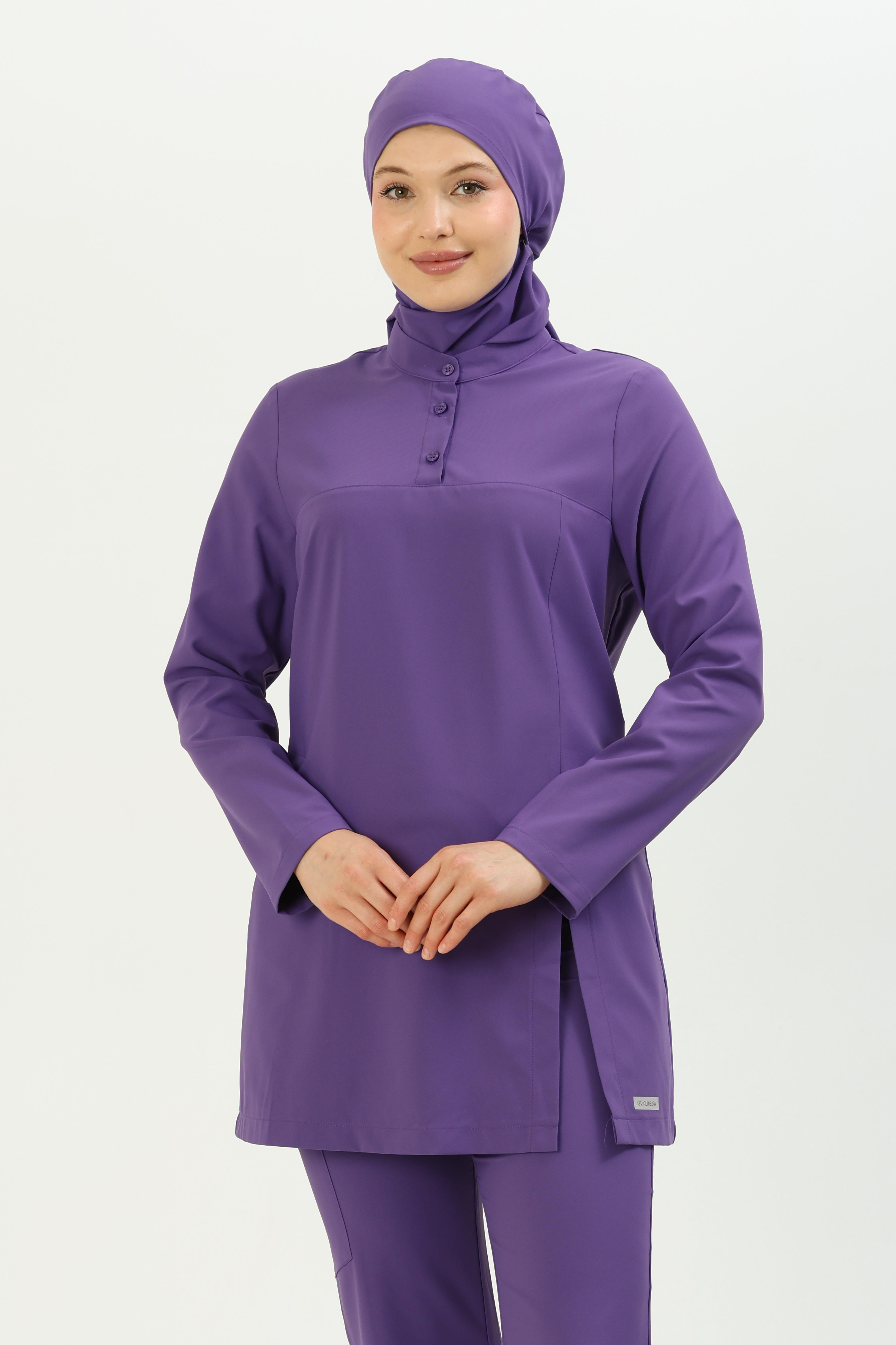 ALLEGRA Cerrahi Tesettür Üst - Mor