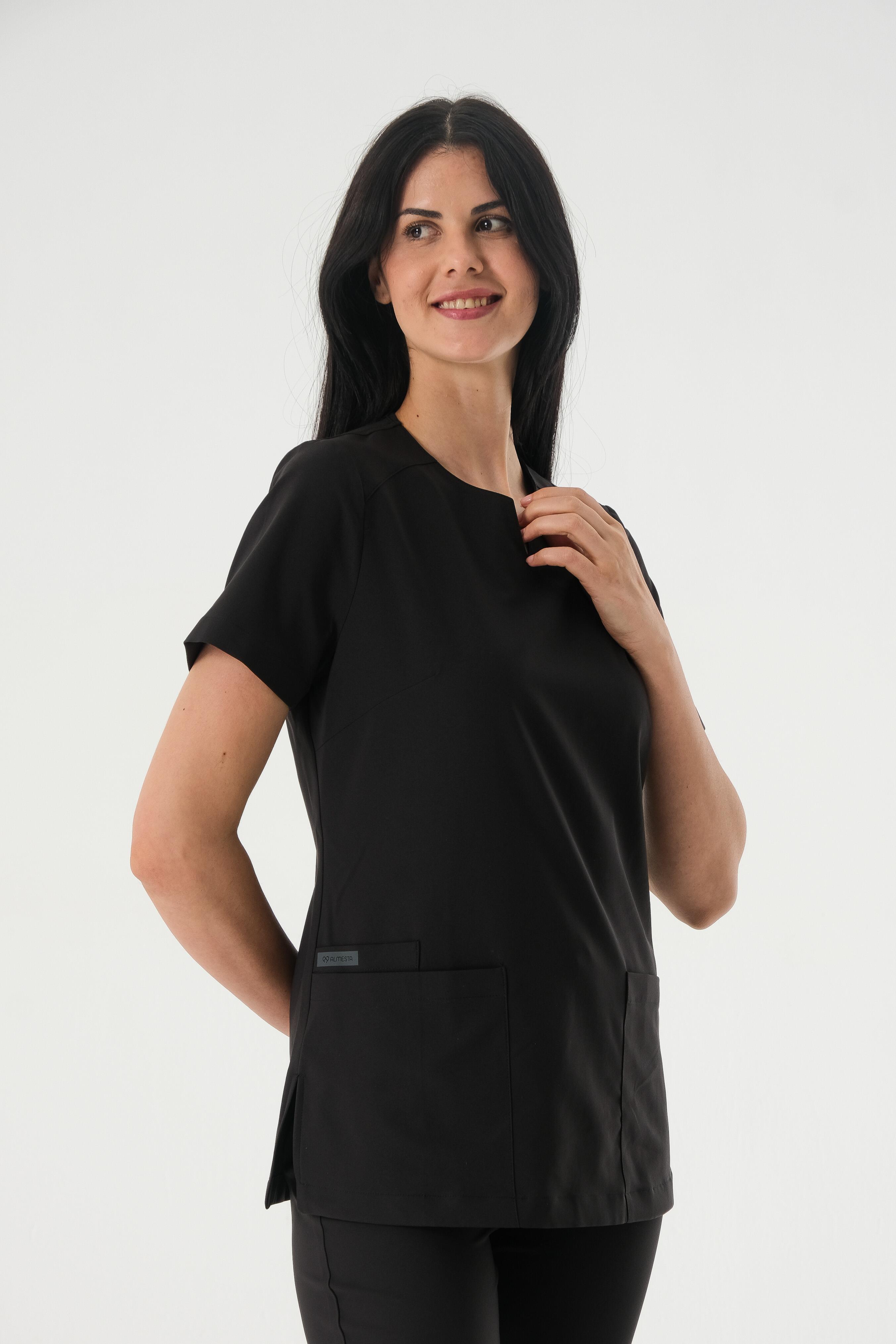 ASEL798 Cerrahi Üst - Siyah