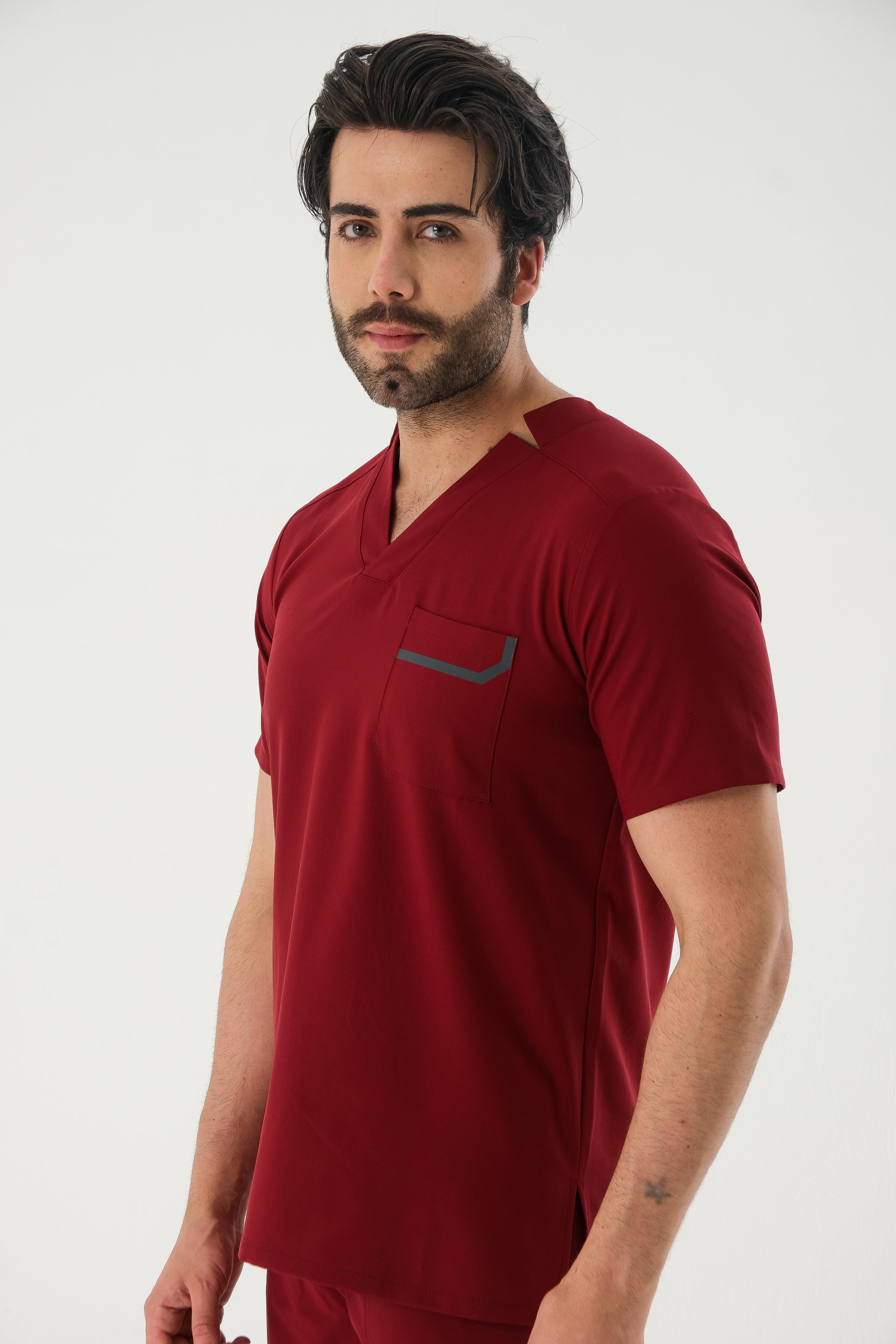 DOMANIC Cerrahi Üst - Bordo