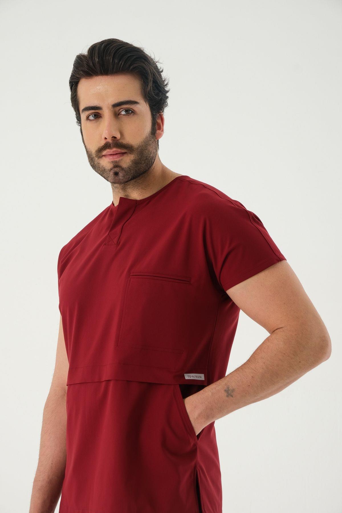 GILBERT TWO Cerrahi Üst - Bordo