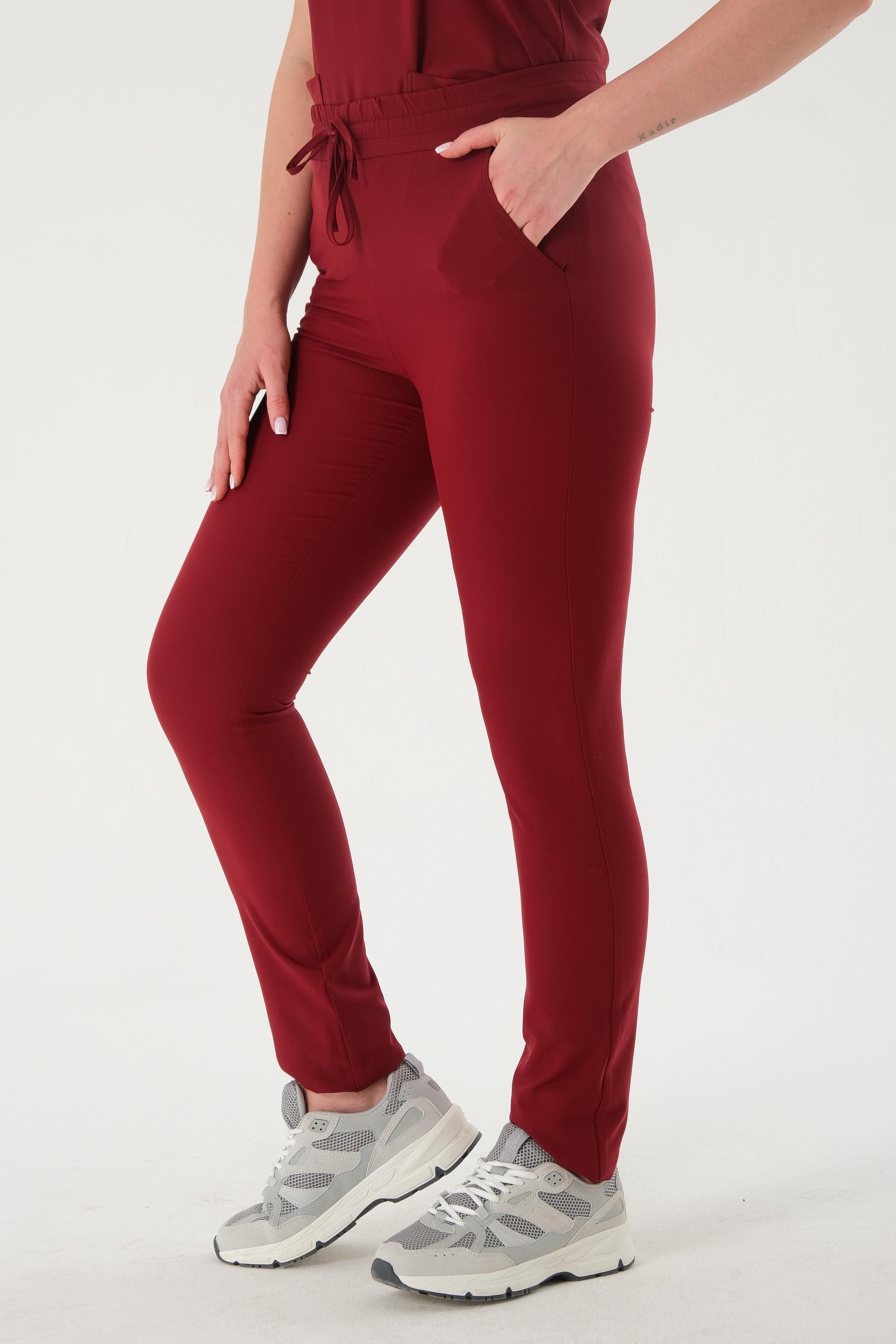 MANDY Cerrahi Pantolon - Bordo