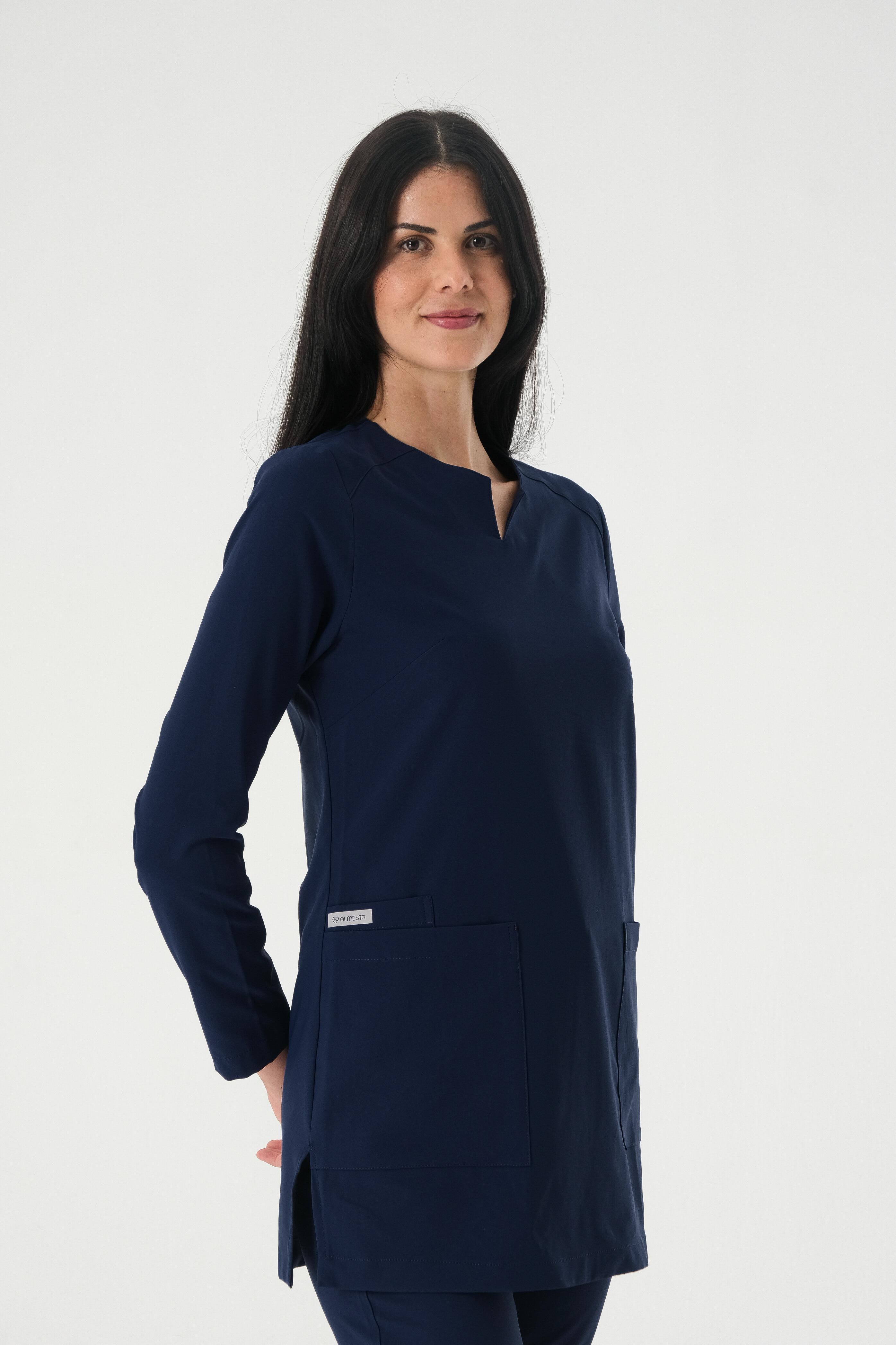 PERLA 926 Cerrahi Tesettür Üst - Koyu Lacivert